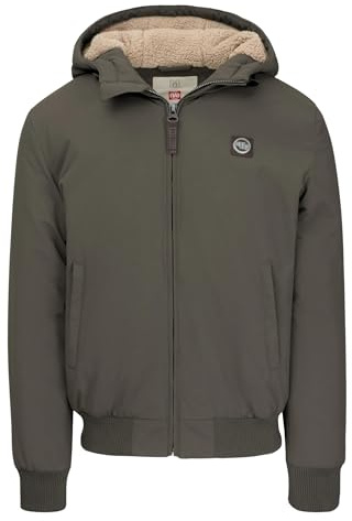 PITBULL - Winterjacke Herren mit Kapuze Elkwood III, Jacke Herren mit Reißverschluss, Bequeme Seitliche Taschen, Steppjacke, Herren Jacken Perfekt für Winter