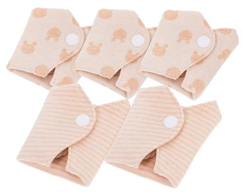 TOPPERFUN Wiederverwendbare Damenbinden Aus Bio Baumwolle 5 Stück Waschbar Atmungsaktiv Superabsorbierend Für Menstruation Und Wochenbett Tragbar Für Unterwegs