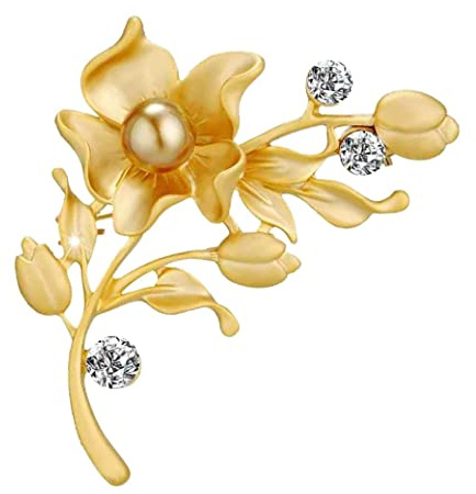 LZRHJN Brosch Broscher för kvinnor Dam Brosch Bankett Strass Corsage Blomma Brosch Business Accessoarer Diamantbrosch Broscher för kvinnor