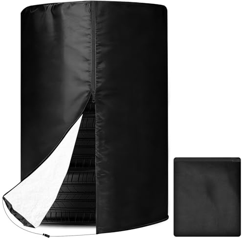 Runyu Reifenabdeckung Auto Reifenschutzhülle wasserdichte Reifentaschen 84cm × 120cm Universale Reifentasche mit Reißverschluss, Reifensack für 4 Reifen 16-30 Zoll