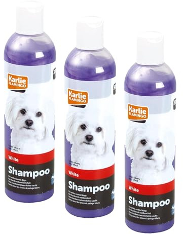 Karlie Shampooing pour Pelage Blanc, shampoing pour Chien, 300 ML (l'article Peut Varier) (Lot de 3)