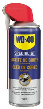 WD-40 Specialist - Aceite de corte - Aceite, maximiza la vida de los equipos de corte y perforación, taladros de columna y sierras - Pulverizador Doble Acción, Spray 360º - 400 ml