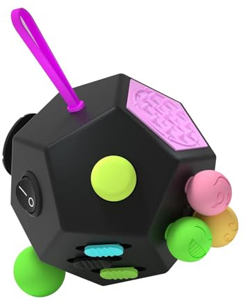 Fidget Dodecagon,12 Sided Fidget Toys Cube for Kids and Adult Stress Relief