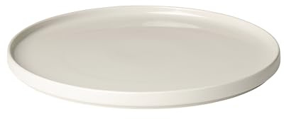 blomus Servierteller Pilar | Farbe Moonbeam | 32L x 32B x 2H cm | Essteller Beige | Dinnerteller aus Keramik