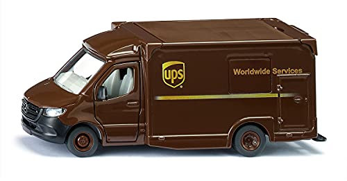 siku 1920, Mercedes-Benz Sprinter UPS Paketdienst, 1:50, Metall/Kunststoff, Braun, Bewegliche Teile