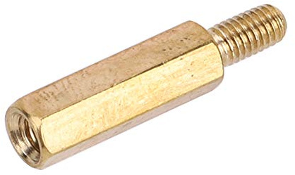 Sechskantmuttern M3 Abstandshalter Kupfersäulentyp Einkopfmuttern für Leiterplatten (100 Stück, M3*15)