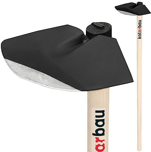 KOTARBAU® Gartenhacke Halbrund 240 mm x 100 mm mit Holzstiel 110 cm Hacke Unkrauthacke Pflanzhacke Gartenwerkzeug zum Umpflanzen Jäten Gartenpflege Gartenzubehör Gartengeräte Garten Handwerkzeuge