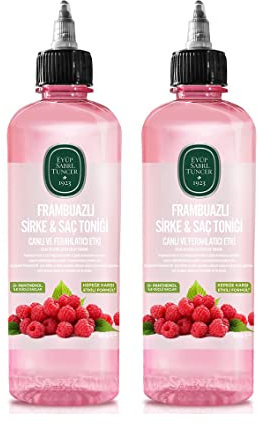 Eyüp Sabri Tuncer Vinaigre de framboise et tonique pour cheveux 500 ml (500 ml (2 bouteilles))