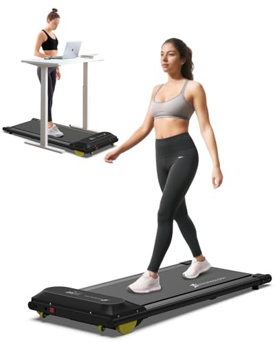 Homeology Strongology Home & Office Ultra Quiet 560W Adjustable Speed Slimline EVOLUTION Treadmill with LED Display - Fully Assembled