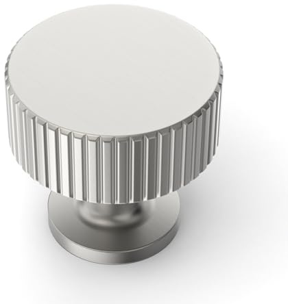 Amerdeco 10 Pack Brushed Satin Nickel Kitchen Cabinet Knobs for Dresser Drawers - Zinc Hardware AM020