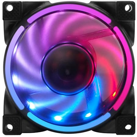 Annadue Ventilador Enfriador de Caja ARGB de 80 Mm, Ventilador de Computadora PWM con Rodamiento MFDB Incluido, Velocidad del Ventilador: 800-2500 RPM Ventilador de Refrigeración