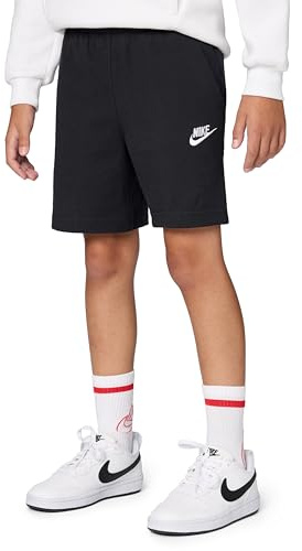 Nike Club Knit 6In Lbr Pantaloncini da Bambini Black/White 164