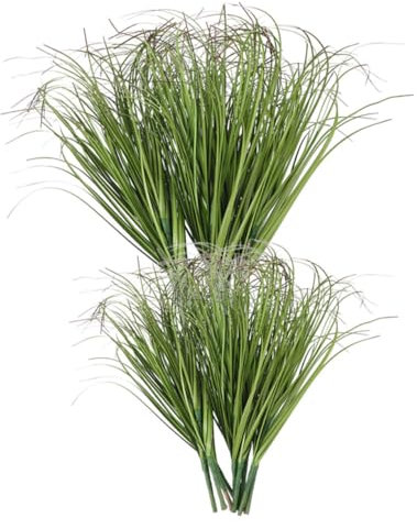 STOBAZA Artificial Plants Shrubs and Grass Stems 30cm 40cm Deep Green Faux Plant Models for Indoor and Outdoor Home Decor 20pcs Lifelike Green Foliage