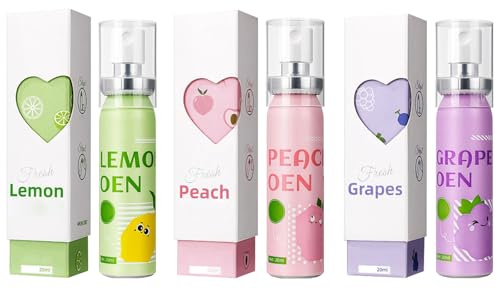 Spray Per L'alito Per L'alitosi,Spray Alito Fresco,Rinfrescante 'Alito Per L'Igiene Orale,Deodorante per l'Alito Orale,Ciascuno di Pesca Bianca, Lime e Menta 20ML*3PC