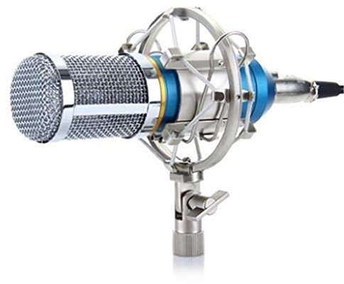 SBCGFY Micrófono de Condensador cardioide Profesional para Estudio de Audio, grabación Vocal, micrófono KTV + Soporte Amortiguador