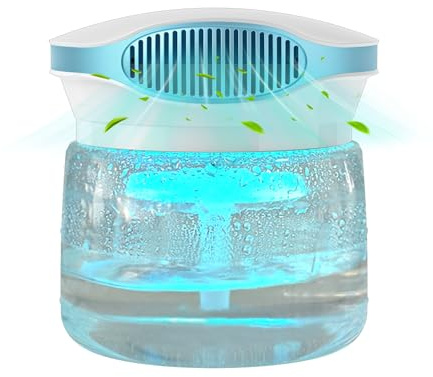 Dayear Air Filter Aroma Diffuser Ioniser with 30ml Essential Oils, Water Air Purifier &Colour Changing LED Light, Air Freshener Humidifier Aromatiser Quiet Air Cleaner for Home/Bedroom