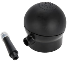 DECORNIJIA Aplicador Profesional Pulverizador de Polvo para Cabello Botella de Spray Antirrástico Inoxidable Herramienta Ligera para Peluquería y Relleno Capilar Precisa Color Negro