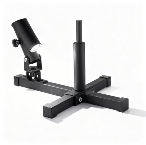 QWUUYEC Multifunktionale T Bar Row Plattform Landmine Halterung Für 25mm Und 50mm Langhantelstange - Robuste Edelstahlkonstruktion, 360° Drehbar, Vielseitig Für Krafttraining