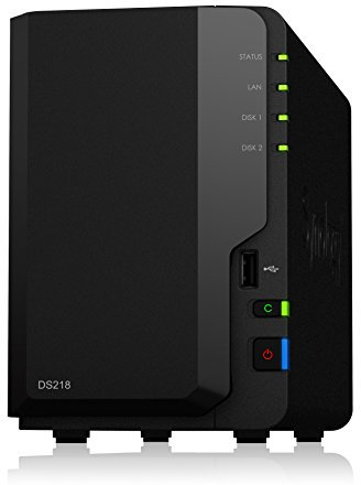 Synology DS218 8TB 2 Bay NAS Solución | Instalado con 2 x 4TB Seagate IrownWolf Drives