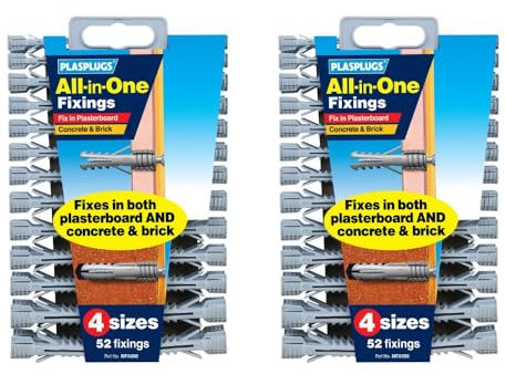 Plasplug 2 X MFA500 All-in-One Plugs includes Clip of 52