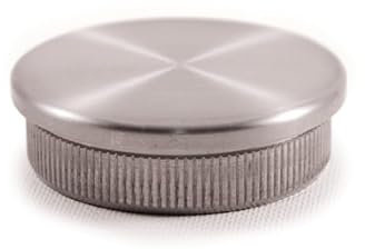 Bouchon plat inox pour tube - AISI 316 poli miroir - pour extérieur, 1.5 mm