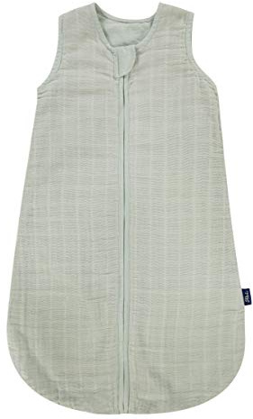 Alvi Mull-Schlafsack | Baby Schlafsack mit 0.5 TOG für den Sommer aus 100 % Baumwolle, atmungsaktiv für angenehmen Schlafkomfort