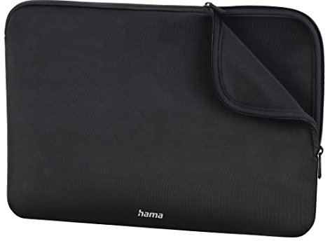 Hama Tasche für Tablet und Notebook bis 15.6 Zoll (Tablettasche, Laptoptasche für Notebook, Tablet, MacBook, Surface bis 15,6 Zoll, Hülle, Case, Laptophülle, Sleeve) Schwarz