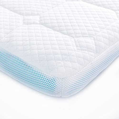 Schaumstoff Topper 160 x 200 cm, 7 cm Höhe Matratzenauflage– Matratzen Topper nach Öko-Tex Standard 100 – Matratzentopper mit Komfortschaumkern – waschbarer Bezug