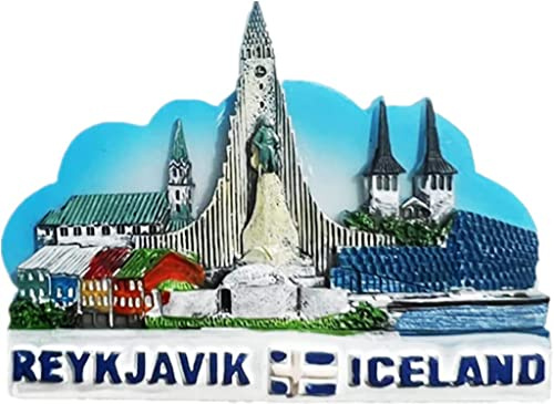 Reykjavik Island Magnet Kühlschrank Kühlschrank Magnet Dekoration Aufkleber Souvenir Harz Handwerk Küche Whiteboard