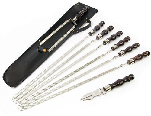 Grillzubehör - Outdoor Grill Zubehör für BBQ - Premium Barbecue Tool Sets Grillutensilien - BBQ Gear - Grillset mit Koffer Jagdköcher