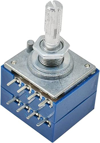 AOHRO Potentiometer 100K Drehpotentiometer Audio-Lautstärkeregler Potentiometer Stereo-Lautstärke Elektronische Komponente