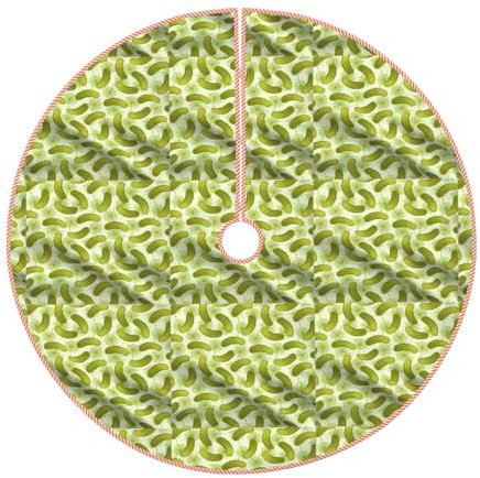 Frohe Weihnachtsbaum-Rock, Weihnachtsbaum-Rock, 91,4 cm, für Innen- und Außenbereich, Sushi-Dill-Gurken-Muster