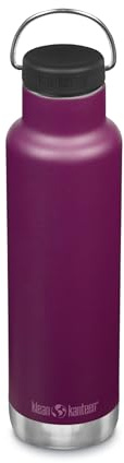Klean Kanteen Classic mit Loop Cap aus Edelstahl in der Farbe Purple Potion, 592ml, 1010576