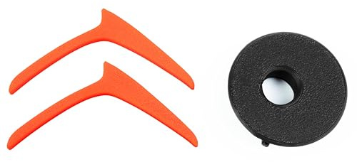 Logo Colorato per Volante Citroen AMI - Accessori Personalizzati per Sterzo, Kit Decorazione Manubrio, Plastica di Alta Qualità, Installazione Facile, Arancione/Tonic