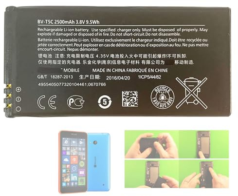 Aousavo BV-T5C ersatz akku Kompatibel mit Nokia Lumia 640 LTE Dual SIM BV-T5C