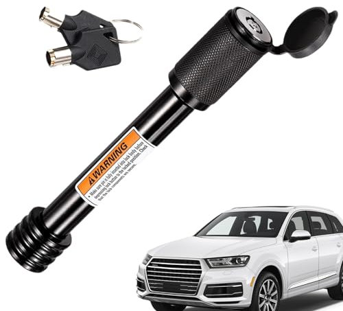 jlceh Lucchetto per gancio di traino, lucchetti per gancio di traino con chiavi - Blocco perno di attacco per rimorchio in metallo Blocco perno di attacco impermeabile,Perno di bloccaggio del gancio