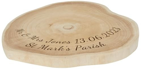 XL Personalised Engraved Wooden Cake Board, Wedding Cake Stand, Birthday Christmas, Log Slice, Rustic Wedding, Rustic Cake, Plate Holder