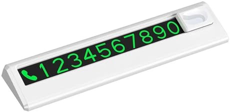 KMGDM Placa de matrícula creativa para aparcamiento de coche, decoración temporal para teléfono móvil para una fácil identificación del vehículo