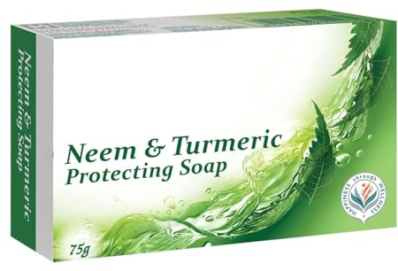 Protectin.g Neem and Turmeric Soap, 75gm