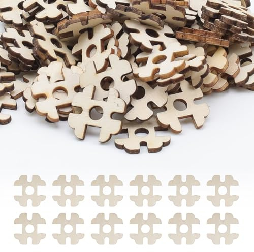 PHMING 100 Stück Abnehmbare Bommelknöpfe aus Holz, 2 cm Removable Wooden Pom Poms Buttons für Mützen, Handarbeiten, Stricken & Basteln, Pom-Pom-Knöpfe für Kreative Projekte