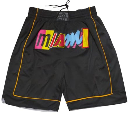 Short Basketball Homme Confortable et Élastique - Short de Sport D'entraînement avec Poche pour Fans de Basket-Ball 01-Orange XXL