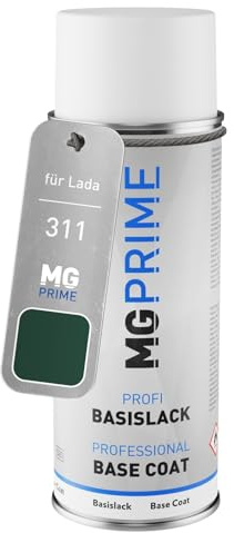 MG PRIME Autolack Spraydose für Lada 311 Iguana Grün Metallic Basislack Sprühdose 400ml