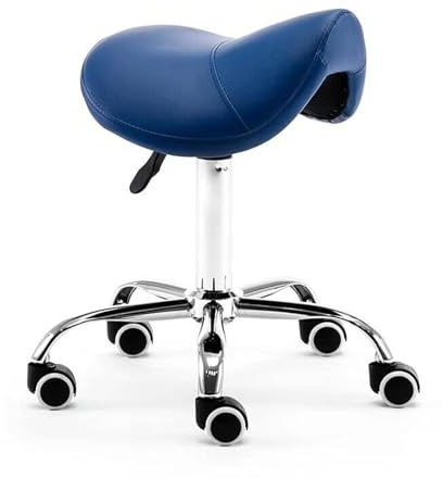 JAVPTAV Sattelhocker Stuhlrollen Ledersattelhocker Rollstuhl Bequem Hoch for Klinik Zahnarzt Spa Massage Salons Studio