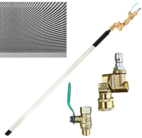 Varilla De Limpieza Para Radiadores Portátil,Lanza para Hidrolimpiadora 60 cm 4500 PSI - Accesorios Para Hidrolimpiadora Para Taller Generador Remolque Autocaravana