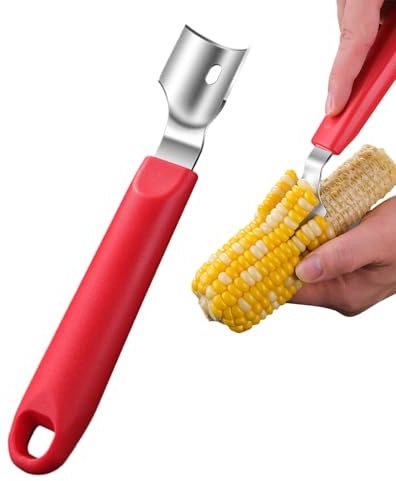 Outil pour dénoyauter le maïs | En acier inoxydable pour grains de maïs | Appareil pour enlever les noyaux de maïs – Pour cuisine, maison, réunion de vacances, préparation des repas, barbecue