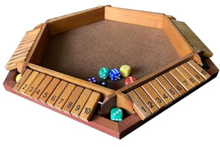 QUXVUIS Fesselndes Würfelspielset für soziale Interaktion und Lachen, Unterhaltungsspiele für Erwachsene, Brettspiele für 6 Personen, Mathematikspiele, Typ+2