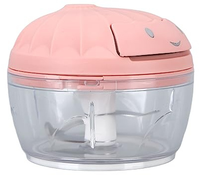 Haofy Mini Presse-ail 2 en 1 avec Base Antidérapante – Robot Culinaire Portable Multifonctionnel, Hachoir et Broyeur pour la Cuisine à Domicile, le Camping-car et la Préparation des Repas (petite