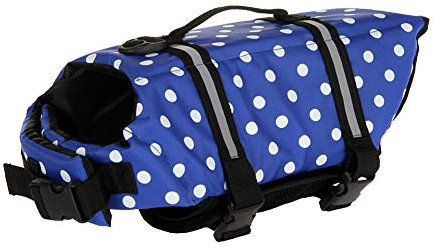 MISSMAO Schwimmmantel Hundeschwimmweste Schwimmweste Hunderettungsweste Rettungsweste Hundeweste Warnweste Dog Life Jacket Schwimmhilfe für Hunde Farbe 4 XS