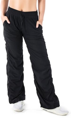 Yogipace Women's Lightweight Straight Leg Dance & Studio Pants,28,Blk,L