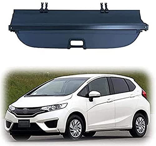 Auto Einziehbare Laderaumabdeckung Rollo für Honda Fit Jazz 2002-2019, Kofferraumabdeckung Rollo Einziehbare Hintere Kofferraum-Hutablage Schutz Abdeckung Cargo Cover